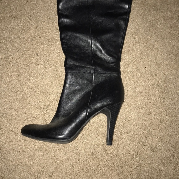 Black Thigh High Boots - Picture 5 of 7